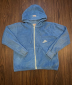 Levi's Blue Fleece Full-Zip Hooded Sweatshirt – actual item photograph